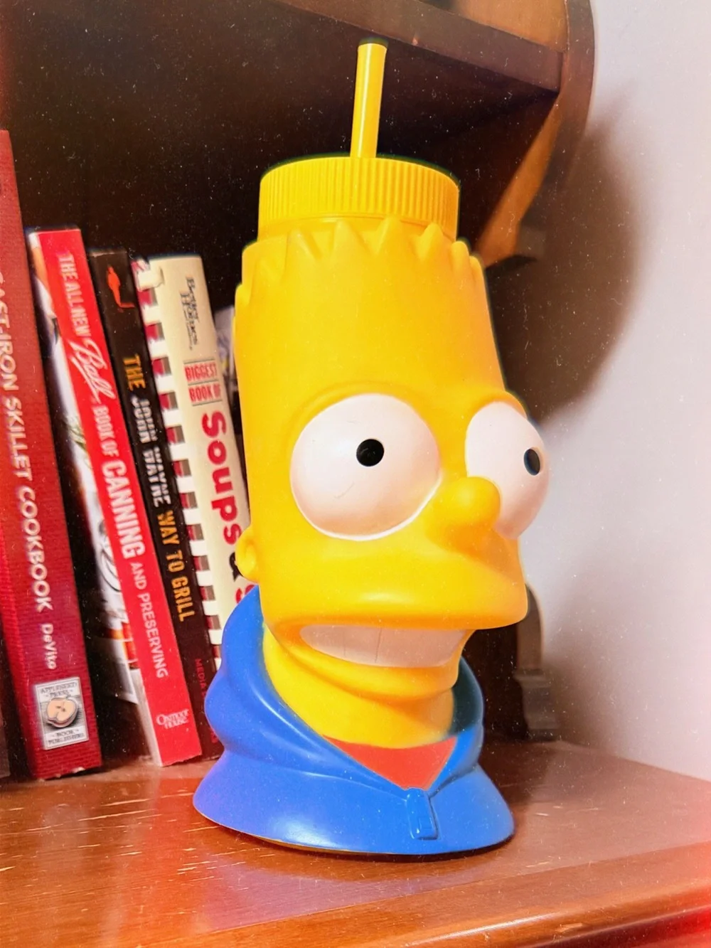Yellow Bart Simpson Sipper Cup with Blue Jacket